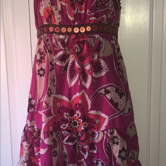 DESIGNED BY BEBE REAL SILK DRESS!!!!!!! NWT - Picture 8 of 8
